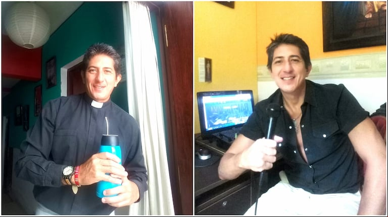 El cura Juan Eduardo Jotayan se enfrentó a un ladrón a trompadas y sillazos. (Foto: Twitter/Juan Eduardo Jotayan).