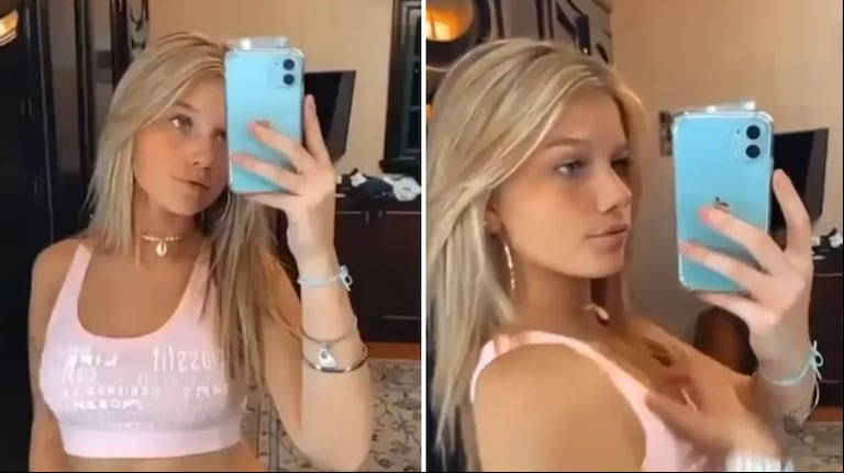 Se filtró el polémico video de La Toretto posando frente a un espejo y generó indignación en las redes