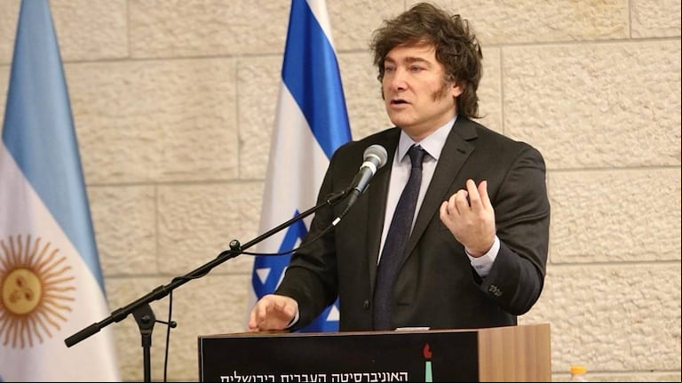 Javier Milei viajó hacia España hora antes de que se efectuara el ataque de Israel a Irán. (Foto: Presidencia)