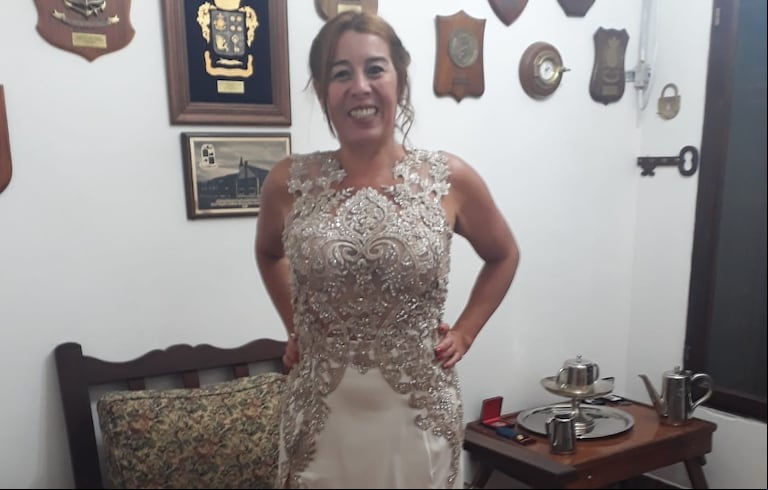 La exfuncionaria municipal está casada con Carlos Pérez. (Foto: Facebook - María Victoria Caillava)