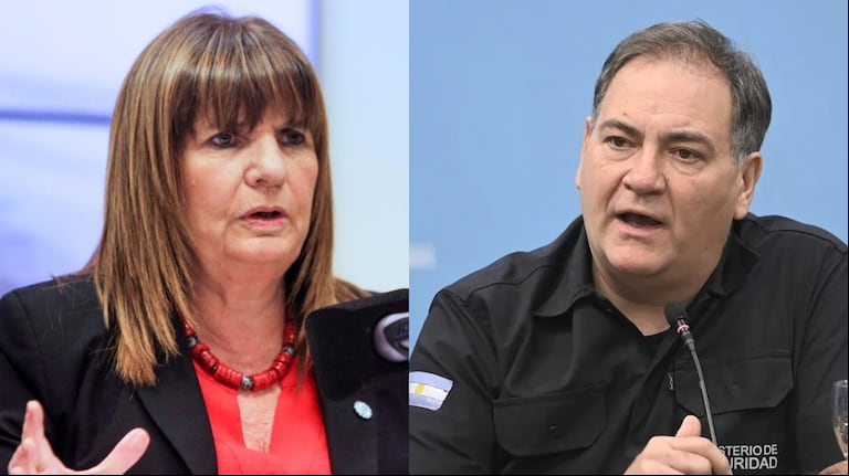 La ministra de Seguridad de la Nación, Patricia Bullrich, y el ministro de Seguridad de la Provincia de Buenos Aires, Javier Alonso. (Fotos: NA)