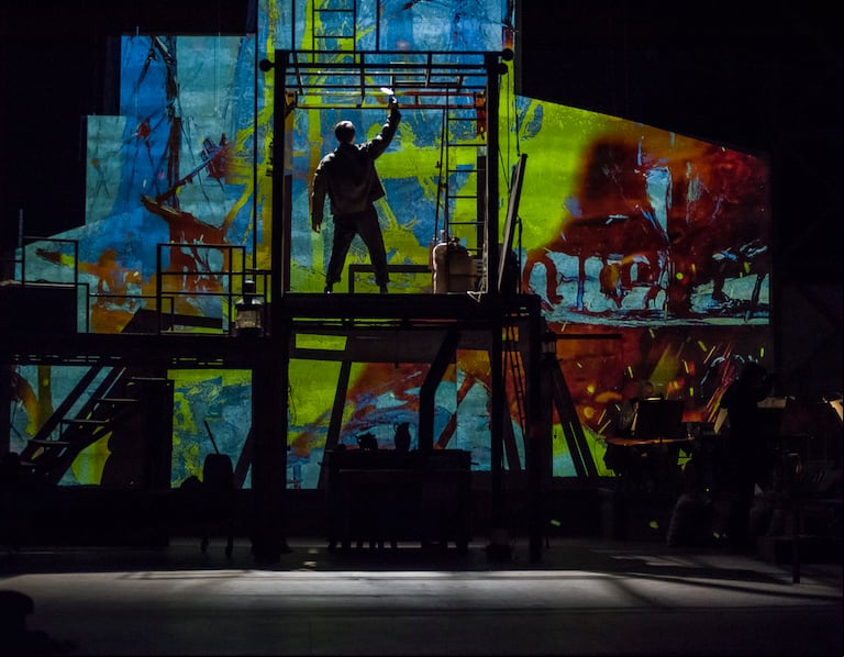 La tercera temporada del musical dedicado a la vida y obra del pintor, protagonizada por Roberto Peloni. (Foto: Carlos Furman).