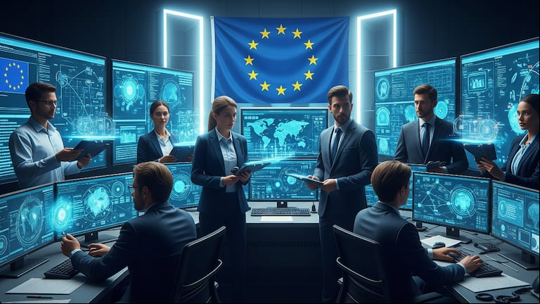 La Unión Europea invierte 145 millones de euros para impulsar la ciberseguridad. (Imagen: GeminiAI).