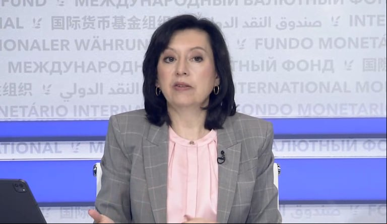 La vocera del FMI, Julie Kozack (Foto: captura de pantalla)